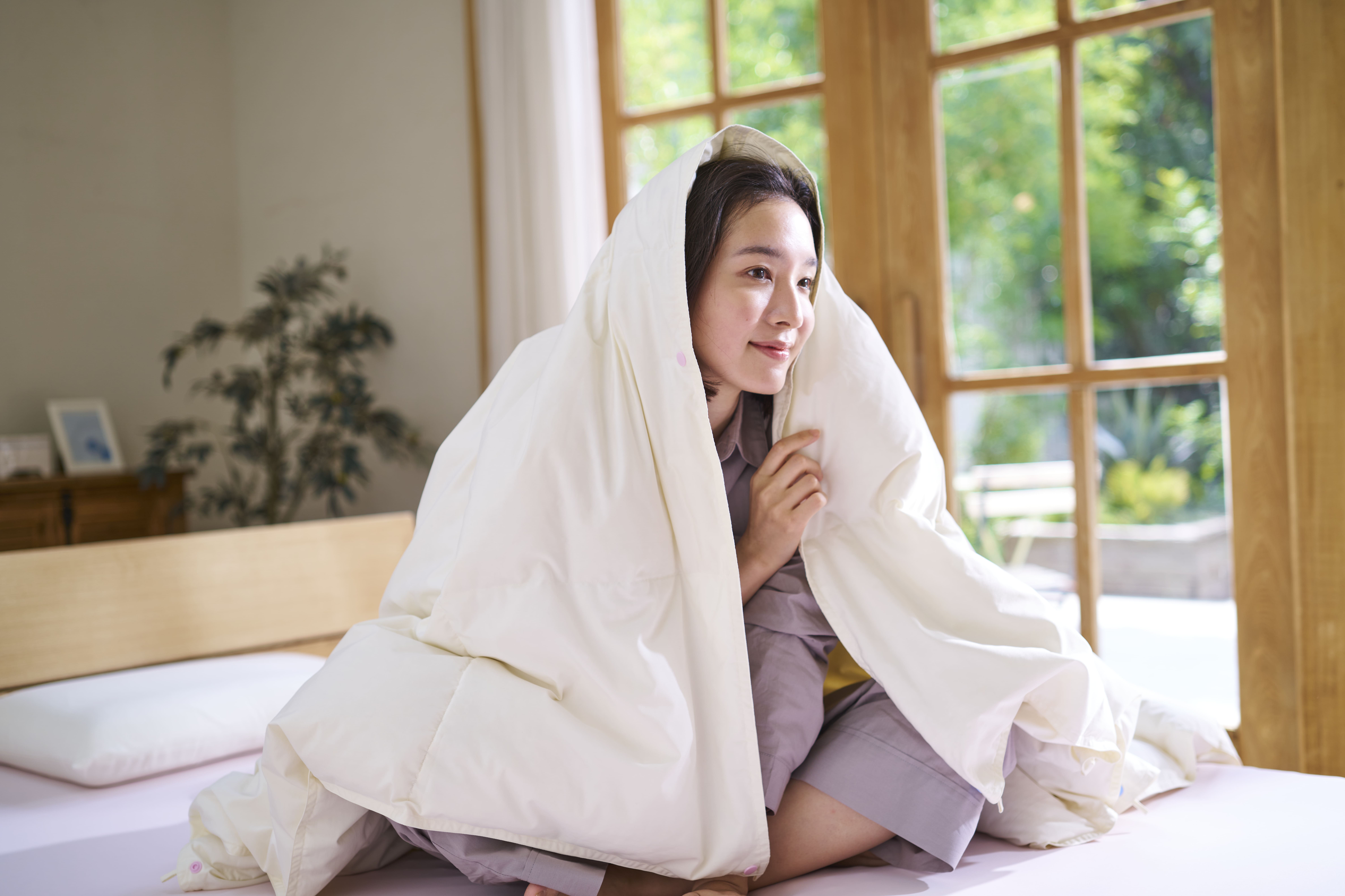 Makuake｜オールシーズン使えて、お家で洗える！天然羽毛とろふわ