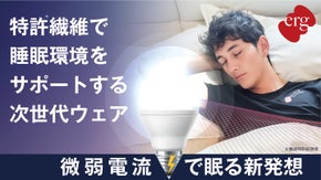 特許繊維で次世代の睡眠体験を！エルグ・リチャージウェア