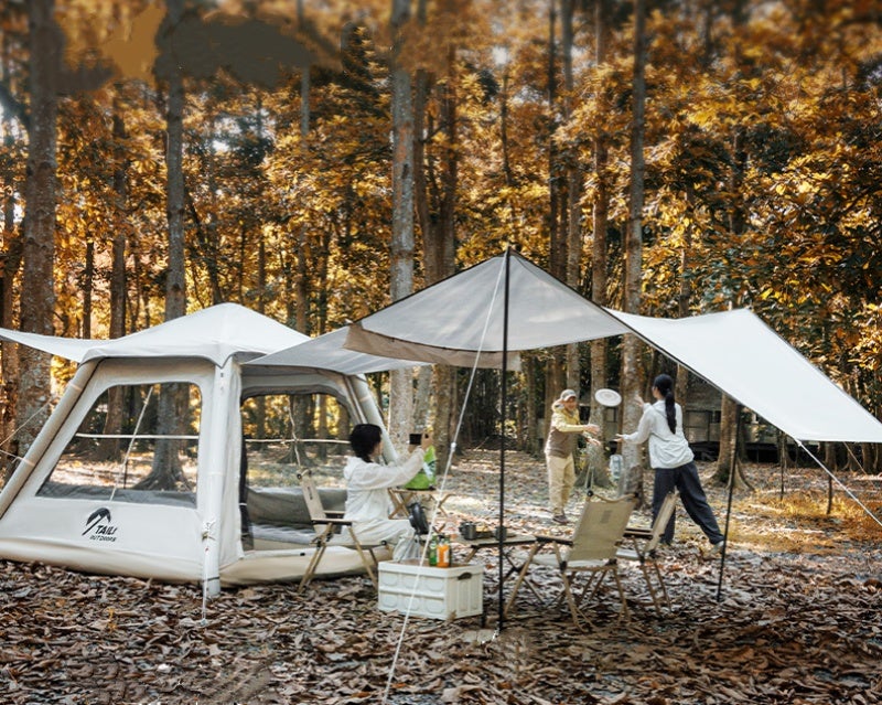 TAILIエアテントワンタッチでキャンプタイムをスタート！設営も片付け