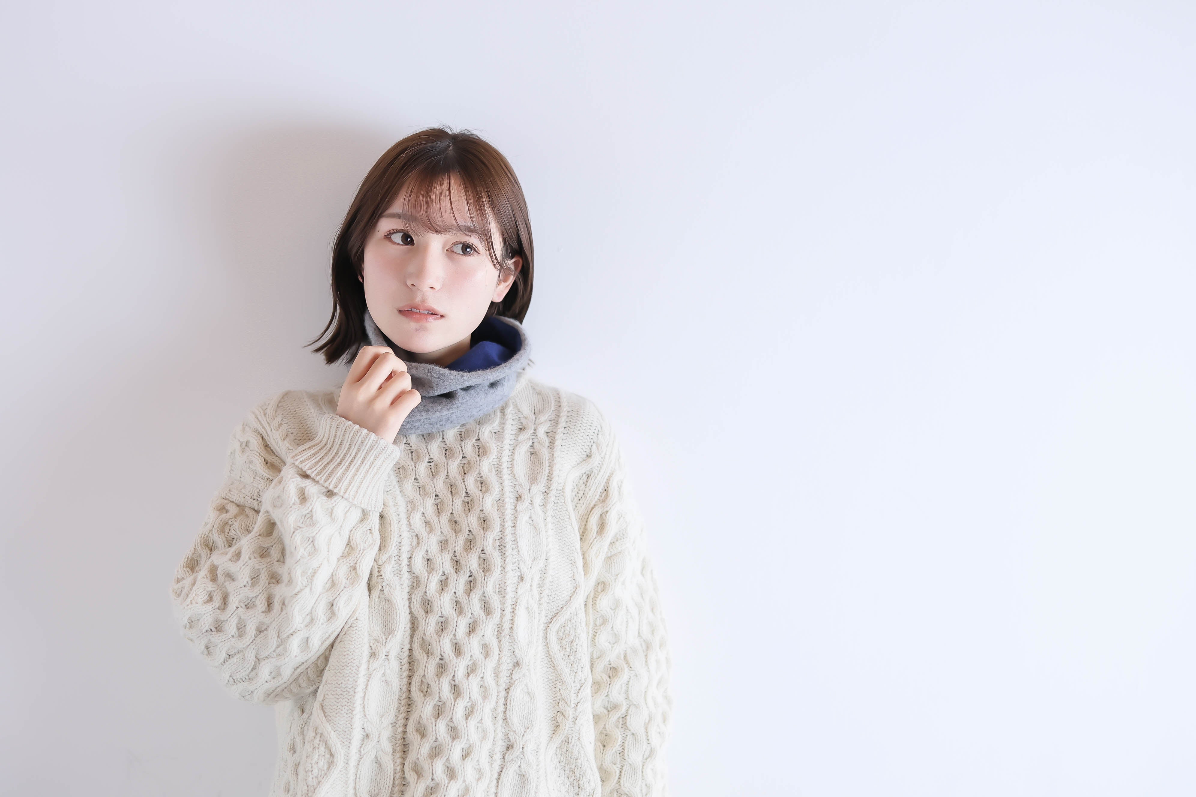 洗濯するほどふっくらソフトに。使うほどに育つカシミヤネック