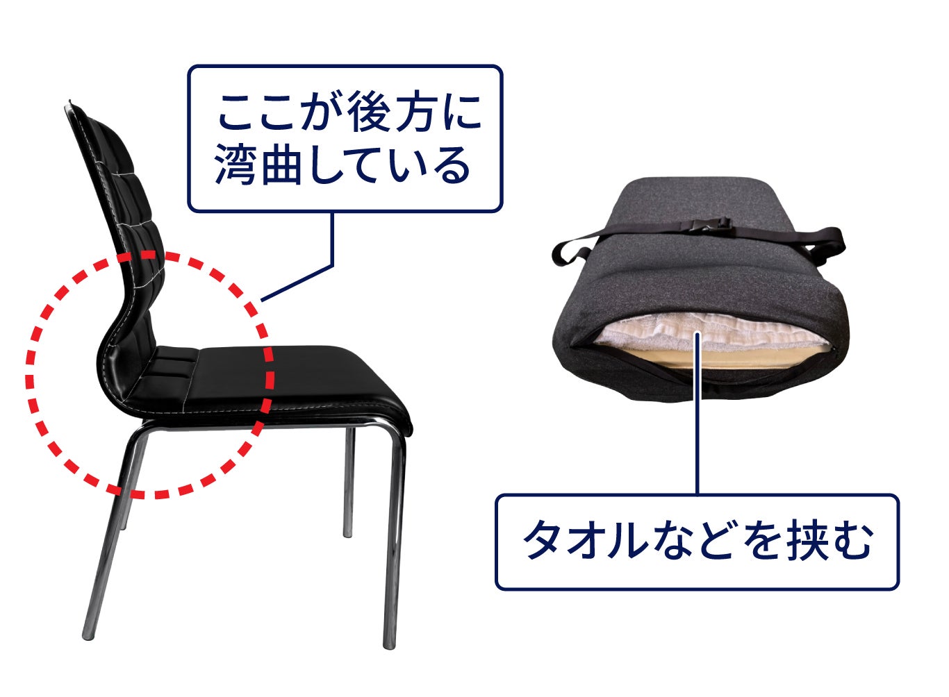 デスクワークに快を届け | 骨盤サポートクッション「快座」｜マクアケ