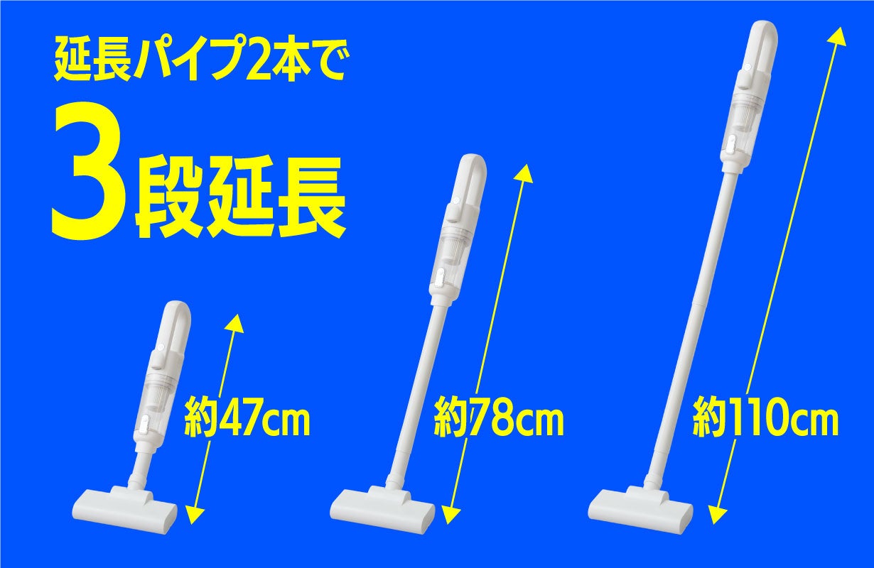 感激の軽さ！納得の吸引力！多彩な付属パーツに死角なし！新世代