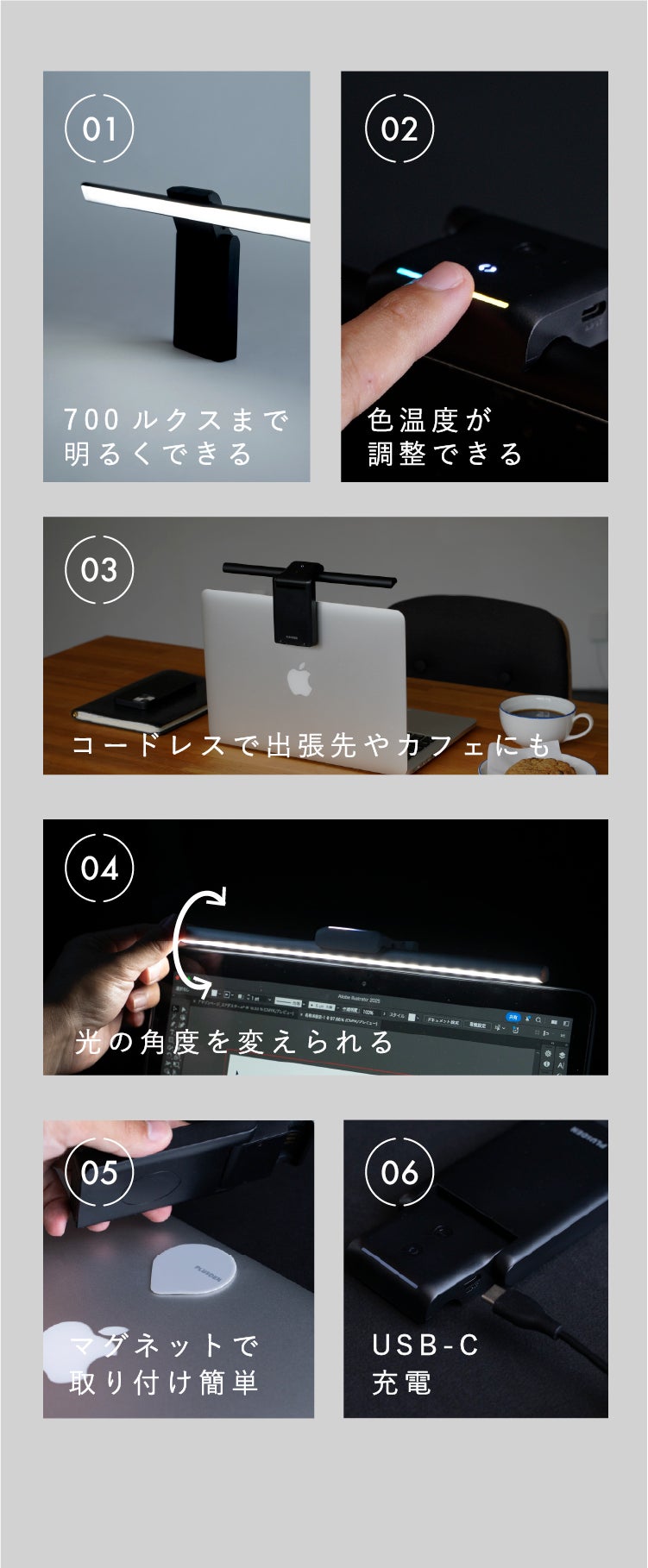 これ一つで快適作業空間。持ち運び可能なノートPC用ポータブルモニター