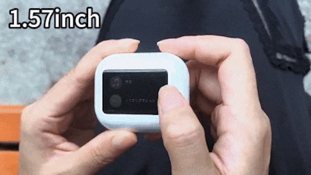 1.57inchタッチスクリーン】直感的に操作できるワイヤレスイヤホンが