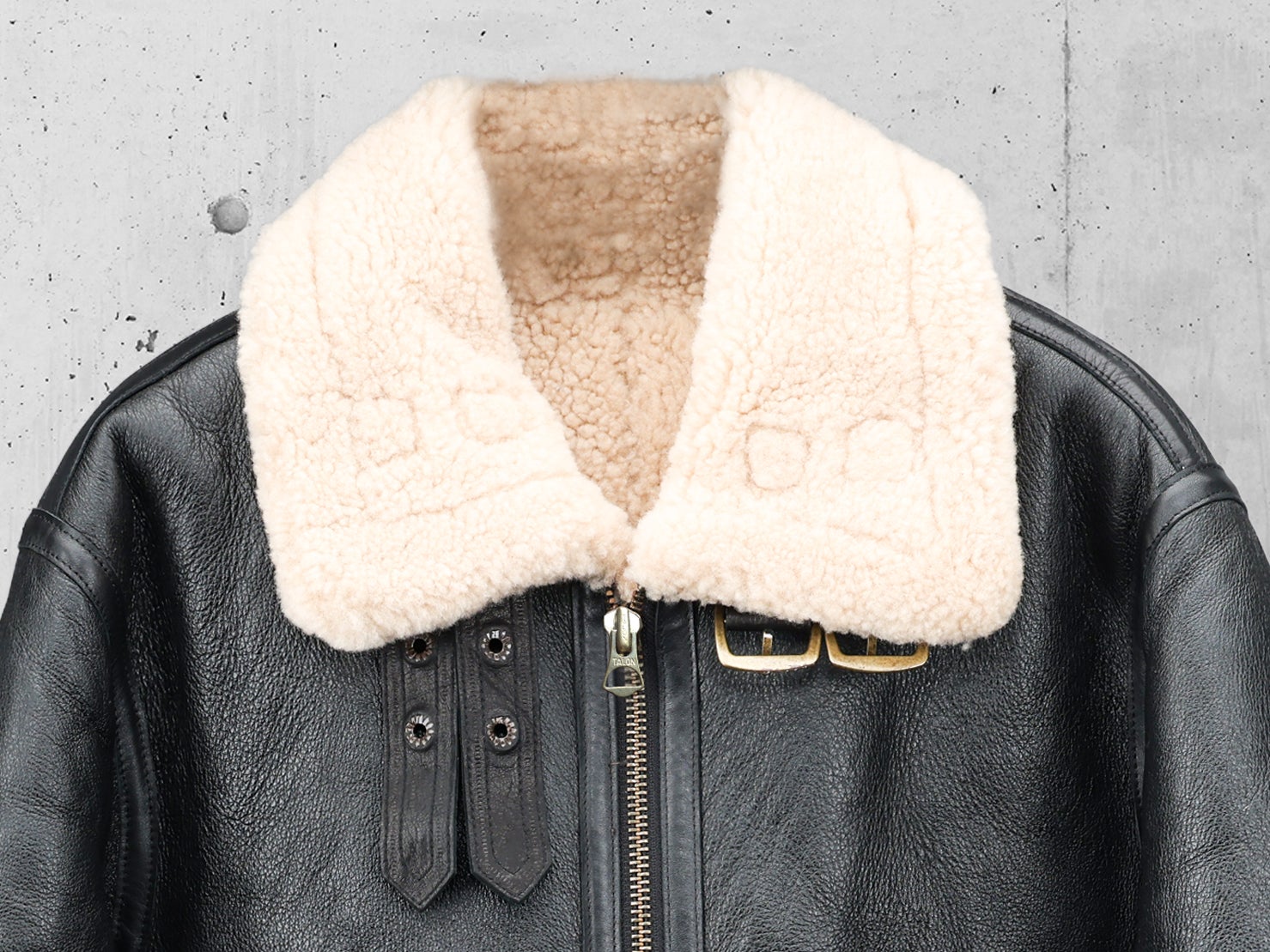 ニュージーランド産ダブルフェイスムートン【B-3 ブラックカラー】5万