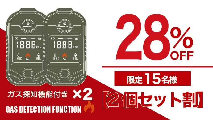 新モデル登場！沢田テントの多機能一酸化炭素チェッカー｜マクアケ