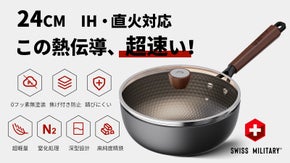 第二弾！SWISS MILITARY純鉄製中華鍋｜超速熱伝導・軽量・焦げ付き防止