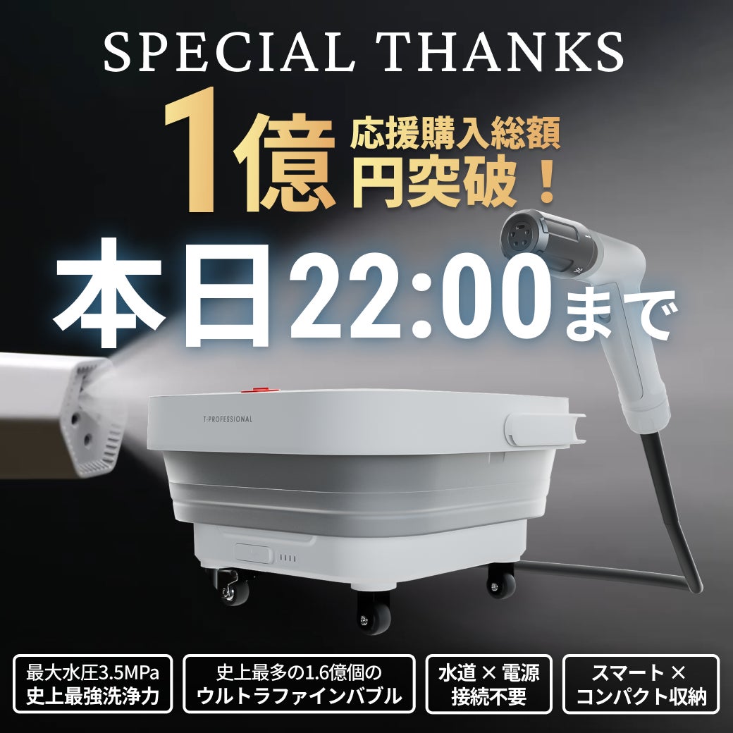 Makuake｜業界が驚愕する融合。ミラブル ウルトラファインバブル