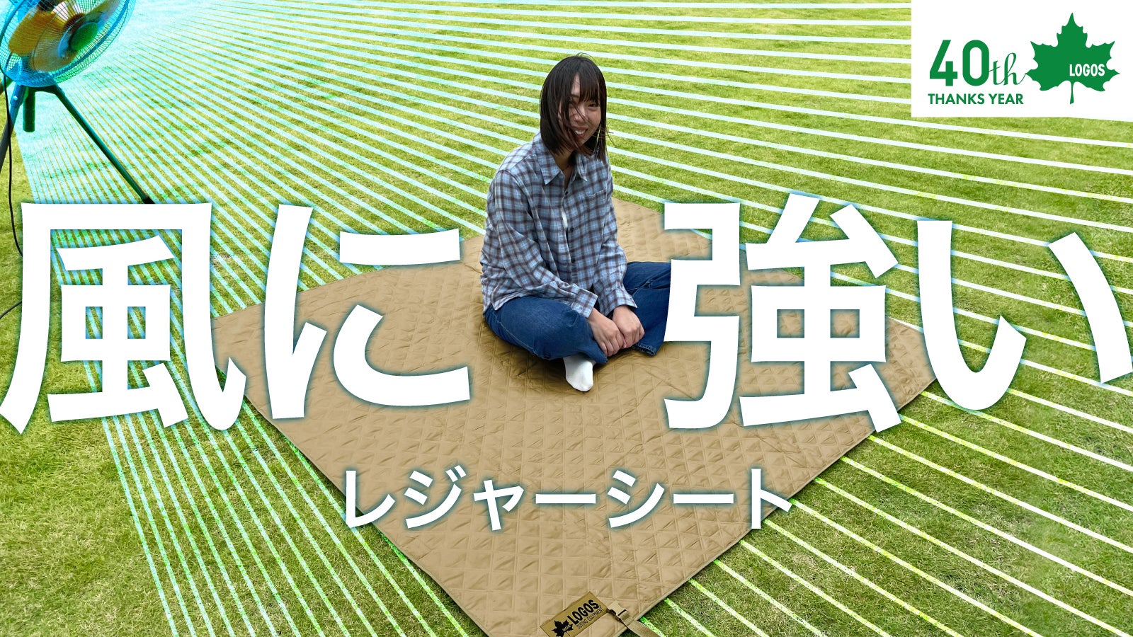 ウェイト入りで風に強い!今までの「あるある」をLOGOSのレジャーシート