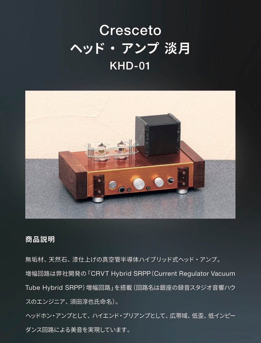 人生とともに過ごし育てるオーディオ。DACと真空管ハイブリッドヘッド