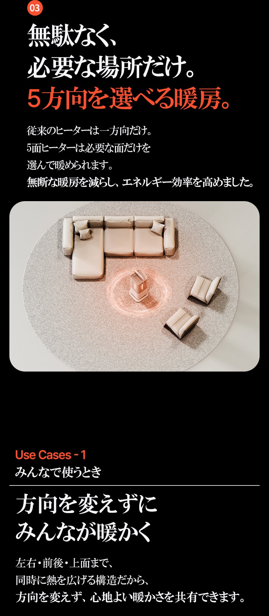 第2弾】暖房のパーソナライズ化。5面個別温調・3D暖房の次世代カーボン