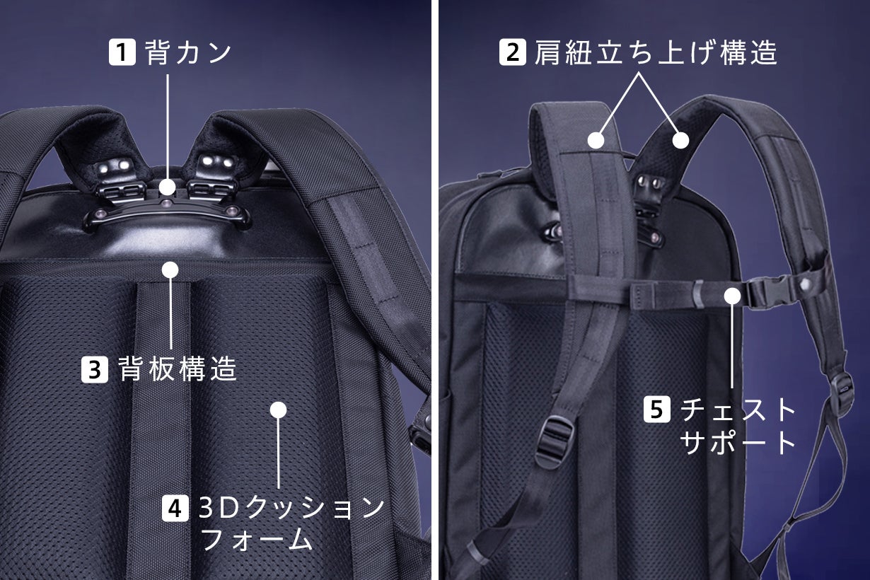 ランリュック　ブラック 創業77年の老舗ランドセルメーカーが本気で作った次世代 バックパック