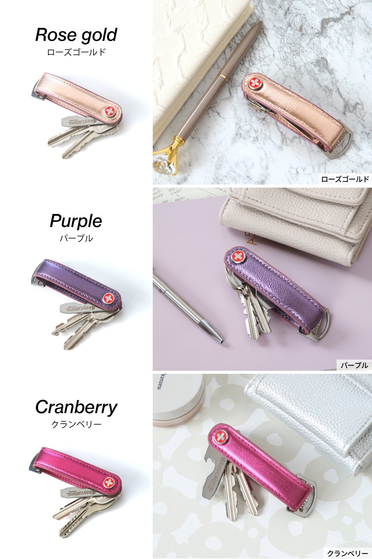 もう、ジャラジャラしない。鍵をスマートにまとめる、スイス製キー