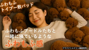 ふわもふトイプー敷パッド｜まるでペットに包まれる幸福感。一晩中暖かさが持続。