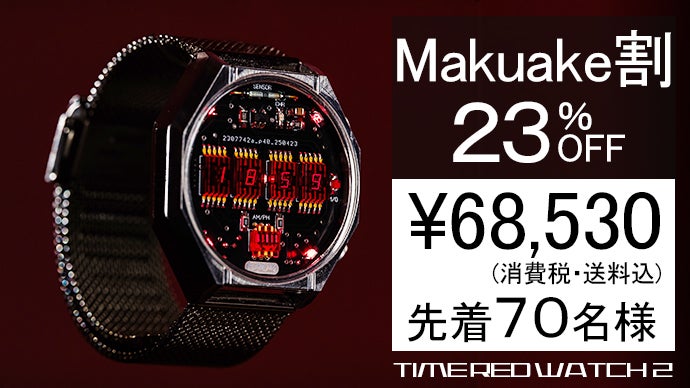 セグが魅せる。レトロを追求したメカニカルなメタルウォッチ｜TIMERED2