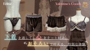 【着るチョコレート？！】大学生が作る、バレンタイン限定ペア下着『フェリティエ』