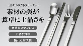 【耐久性・使いやすさ・美しさ】一生モノの高品質オールステンレスカトラリーセット