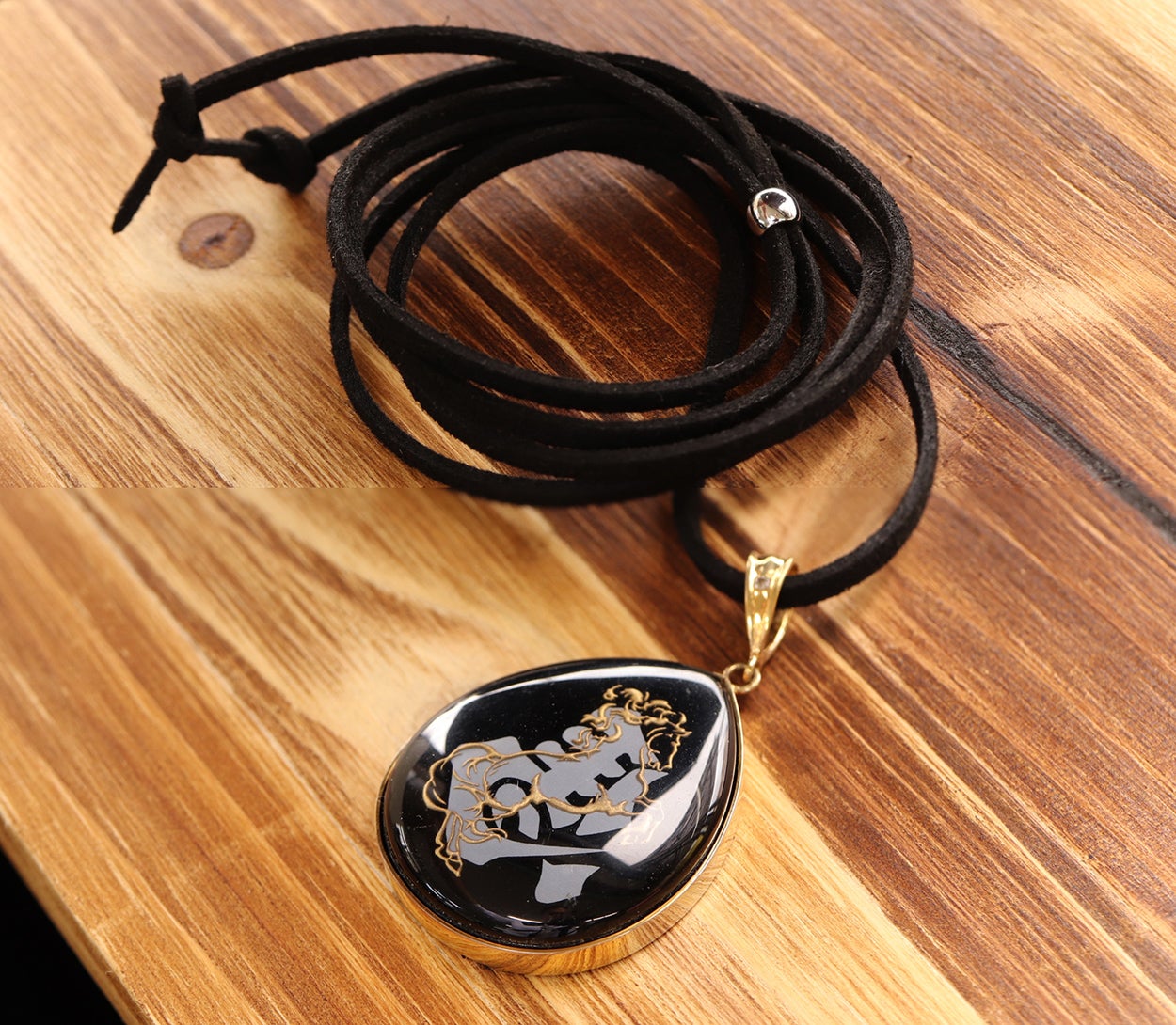 2026年 午年のお守り】飛躍を願う「左馬」水晶オニキス・アミュレット