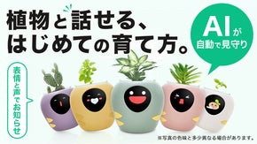 AI&times;センサーで植物と繋がる。表情でお世話を伝えるPlantbot