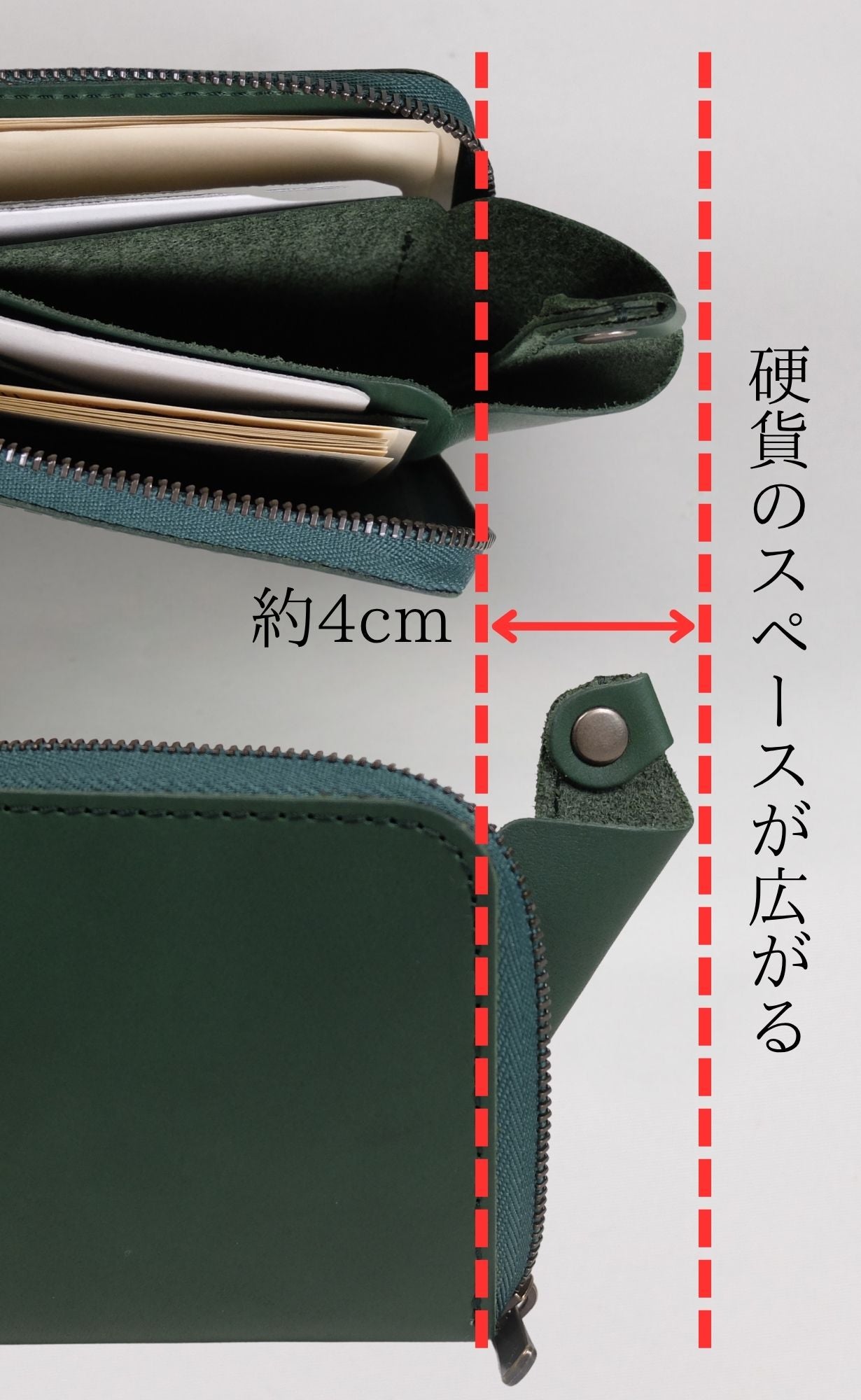 薄型なのに大容量の小型長財布クラッチーノL-ZIP2。進化して再登場