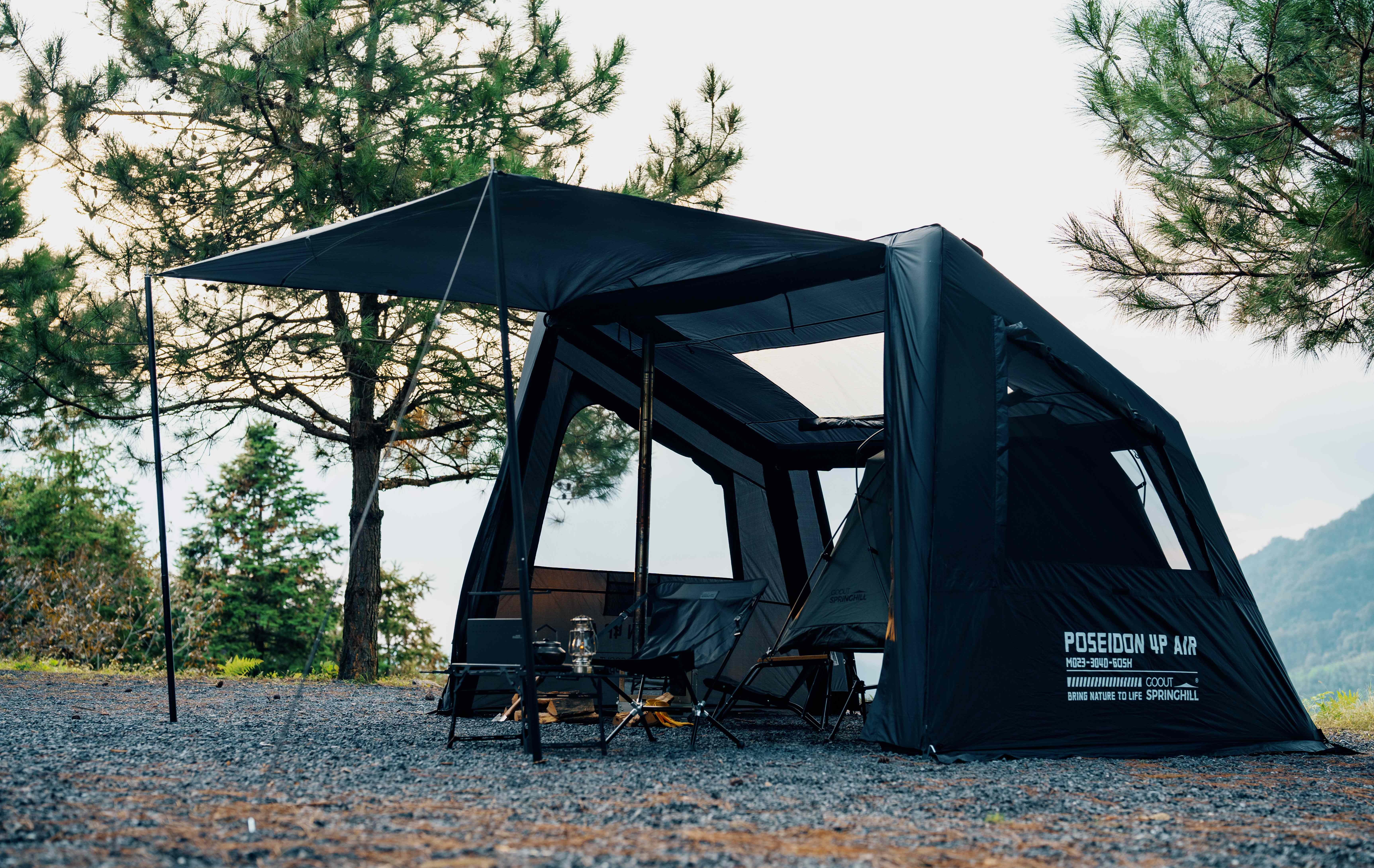 Springhillエアーテント｜圧倒的スピード設営×四季も快適1LDK空間