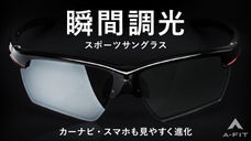 あらゆるシーンで最適な視界を！液晶画面もクリアに見える新次元の瞬間調光サングラス