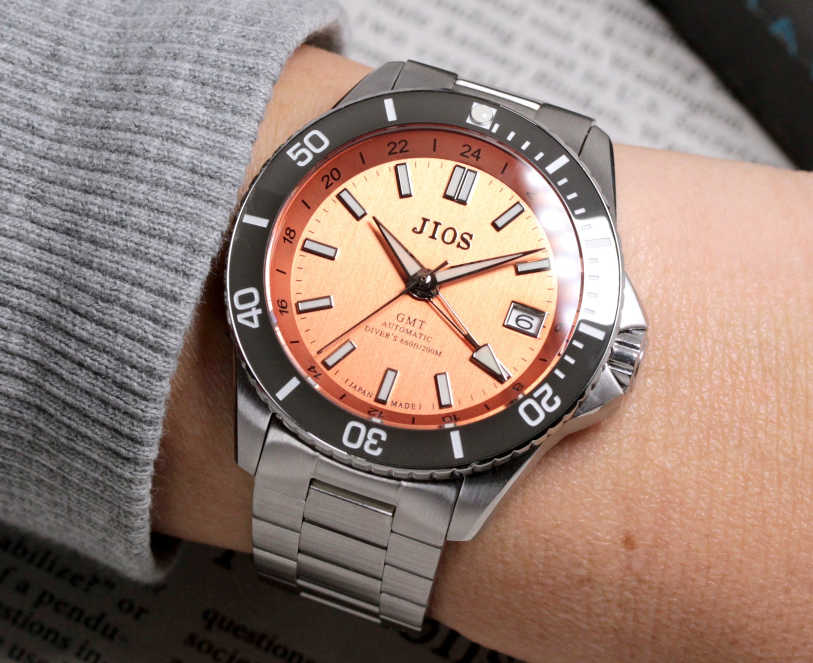 GMT×200m防水】ハイスペック日本製自動巻き腕時計！地方発ブランドを