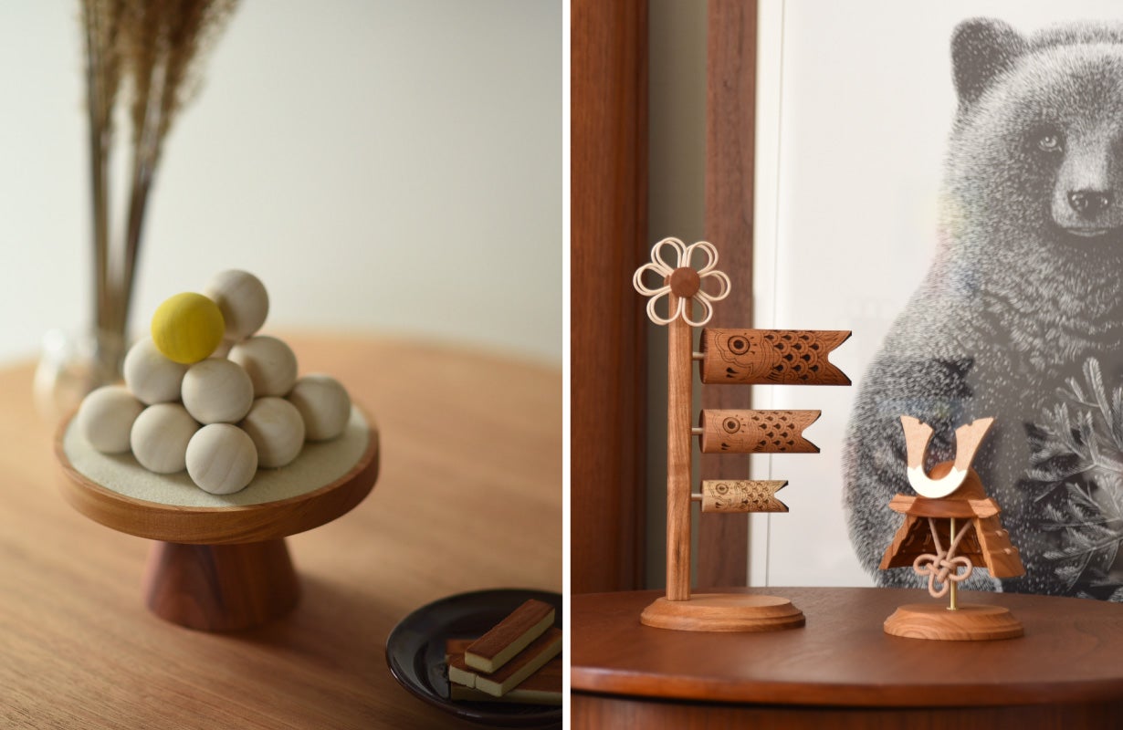 YARN 雛人形 岐阜県発 木製インテリアブランド「YARN」 木が紡ぐ、ひなの物語