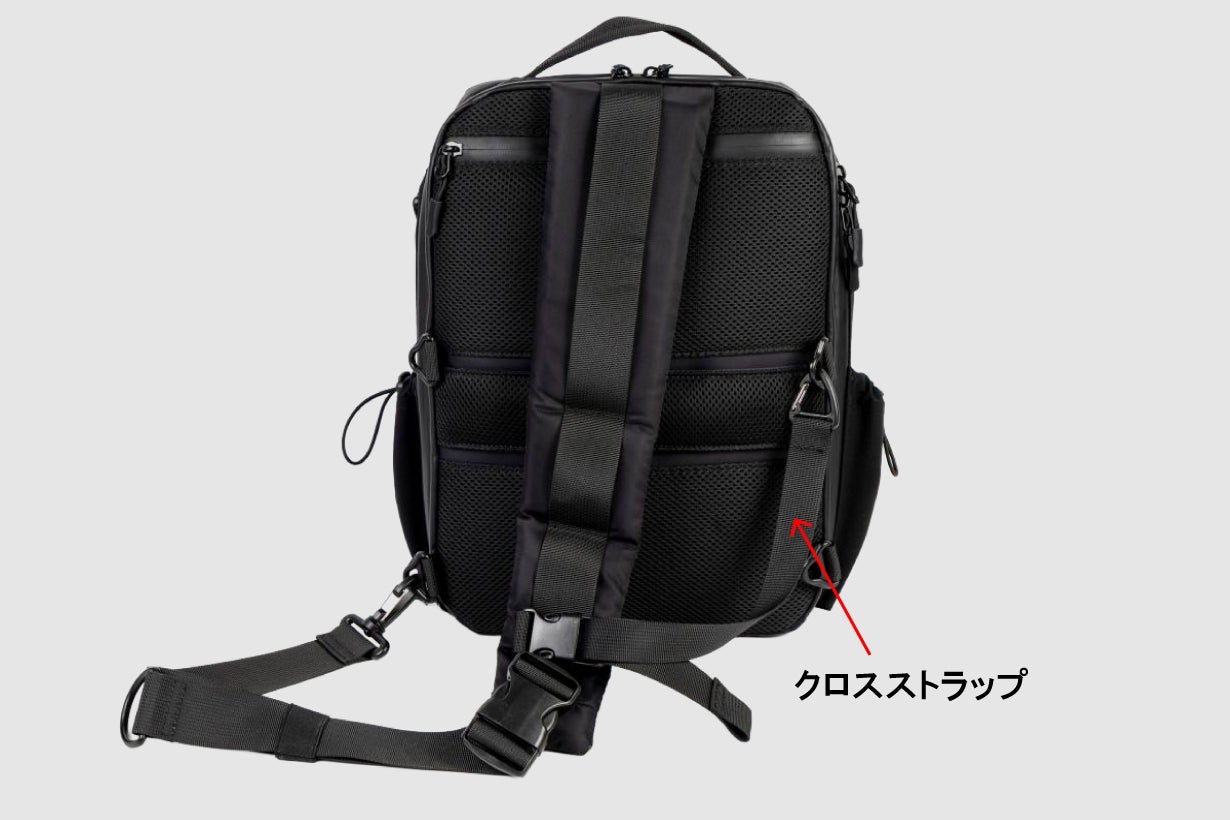 ブラック ボディバッグ　収納袋付き クイックポケットで快適収納！大容量ボディバッグ｜マクアケ