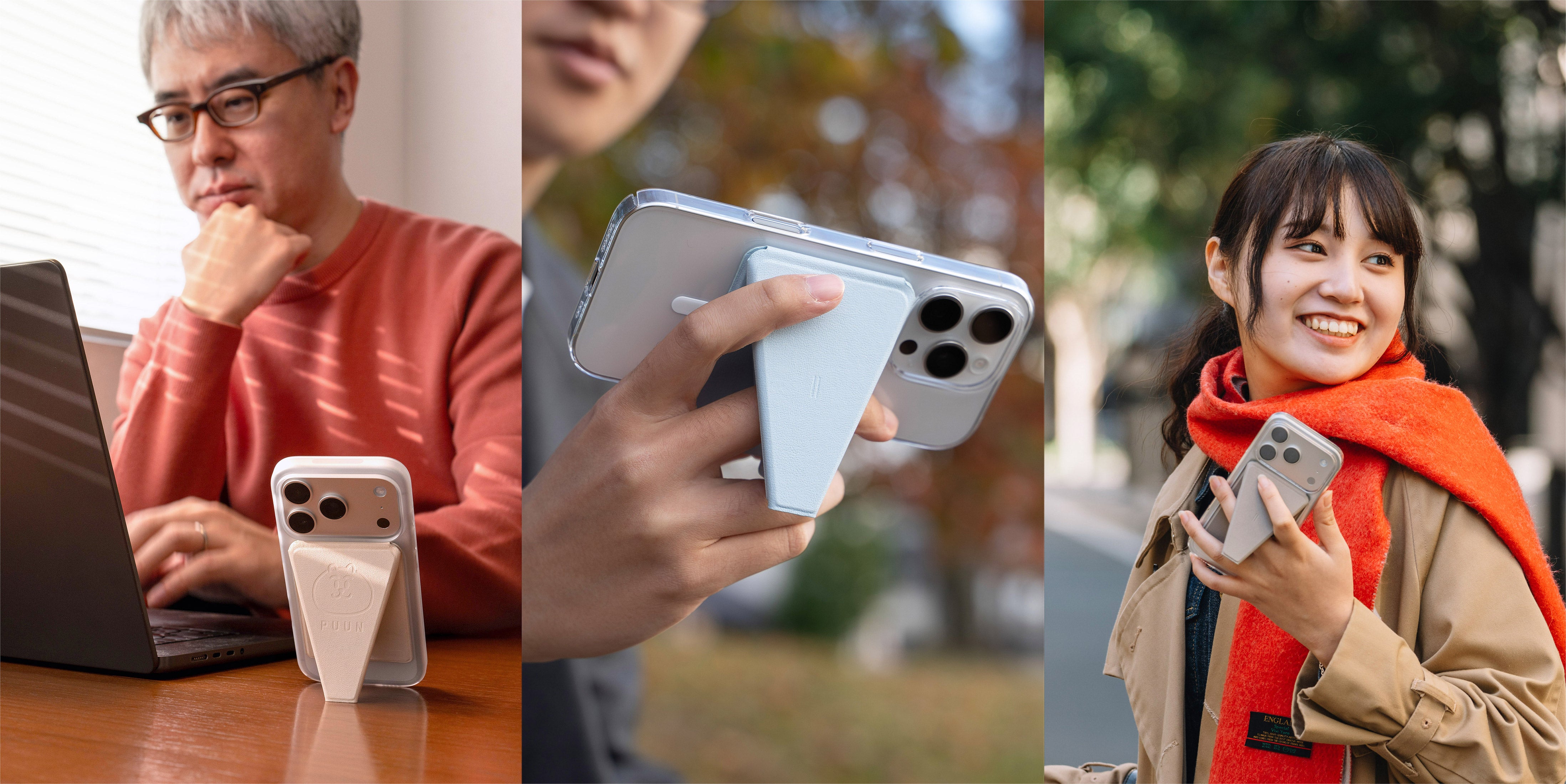 薄型強化版！3in1スマホグリップスタンド：beak 2, beak mag 2