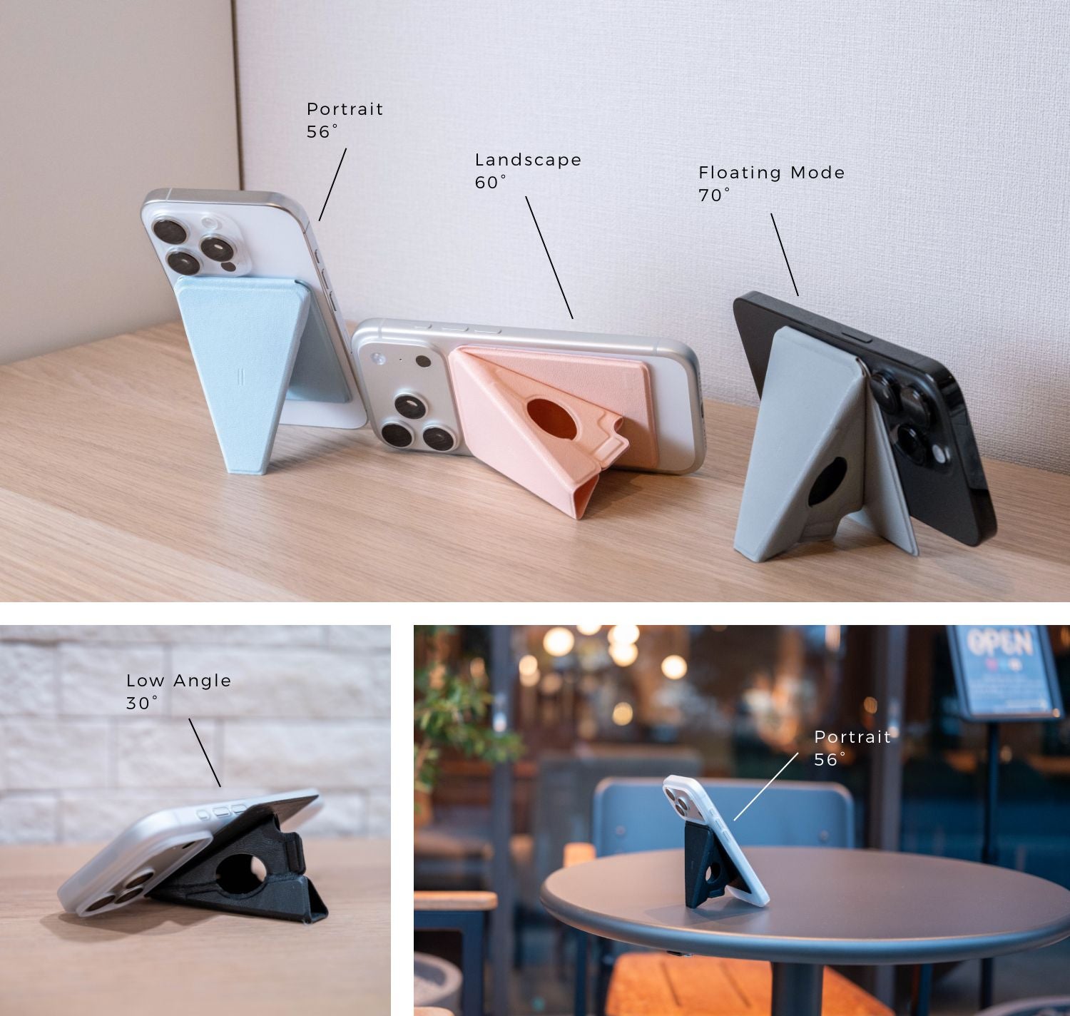 薄型強化版！3in1スマホグリップスタンド：beak 2, beak mag 2