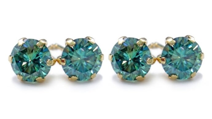 18金】ダイヤモンド以上に輝く！珍しい色彩が虜になるグリーンモアサ