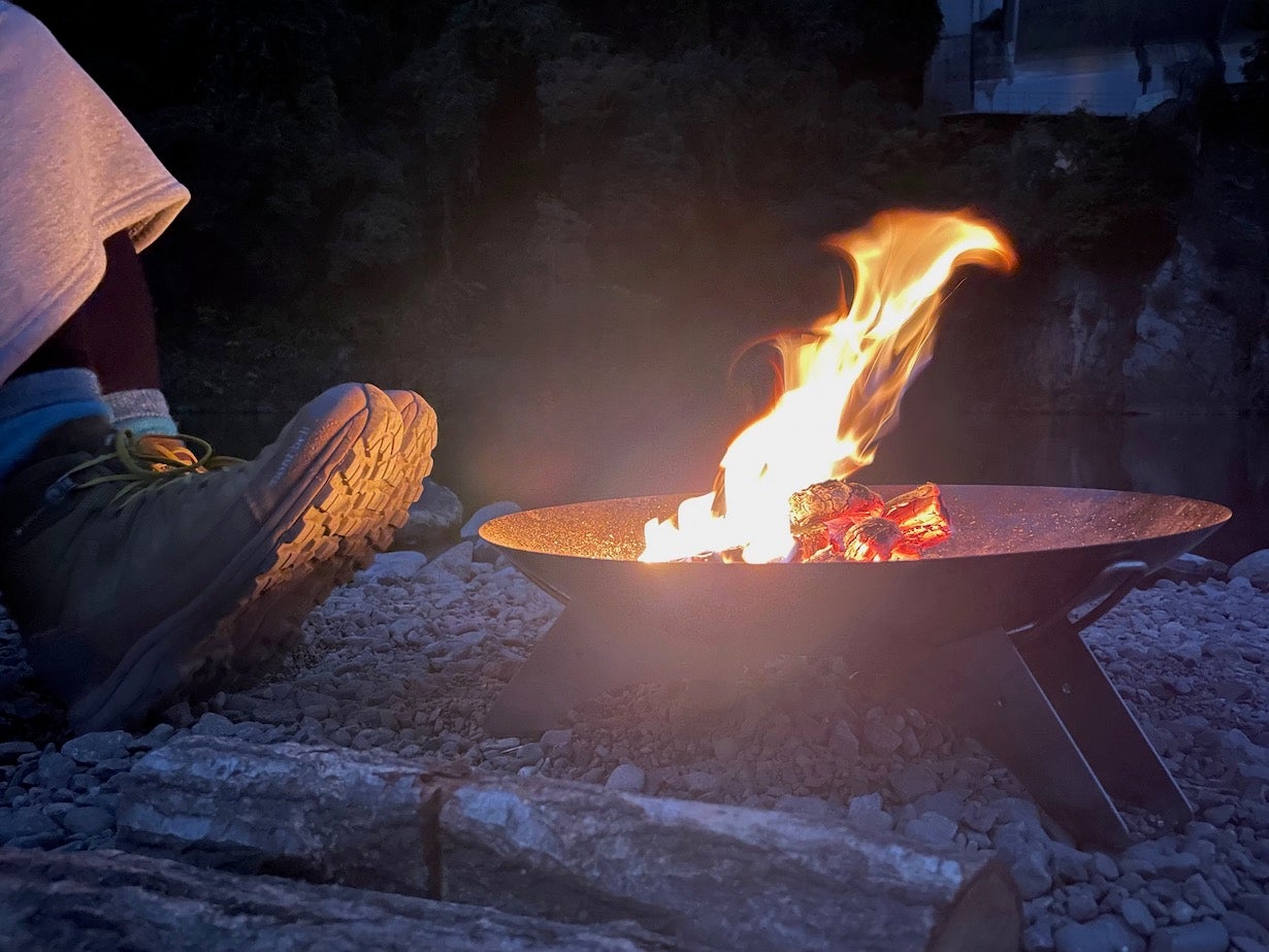 足元あったか】あなたのファイヤーディスクを直火感覚の焚火台に