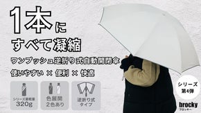 【傘の不満ゼロ設計】雨・晴れの日も超快適に使える、進化系ワンプッシュ自動開閉傘