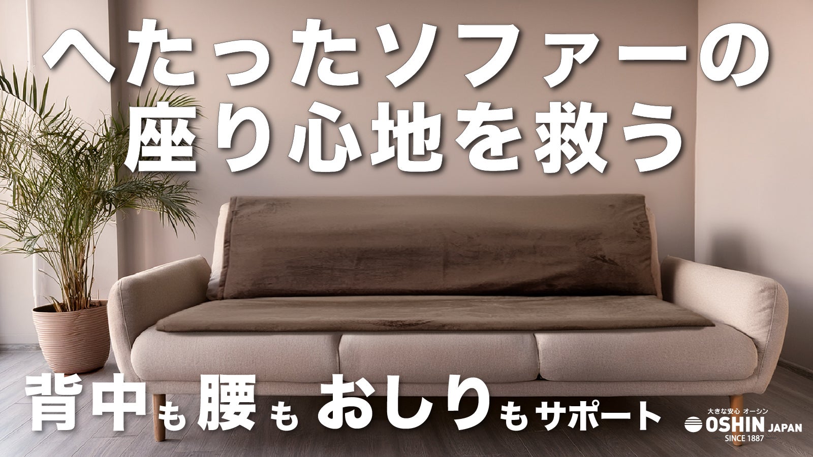 ソファーの座り心地が生まれ変わる！背中も腰もサポートする置くだけ新