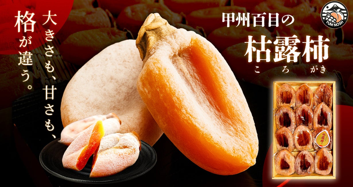 叶屋 kf33 【贈答用】山梨県産 大 甲州百目柿 名物 枯露柿 干し柿