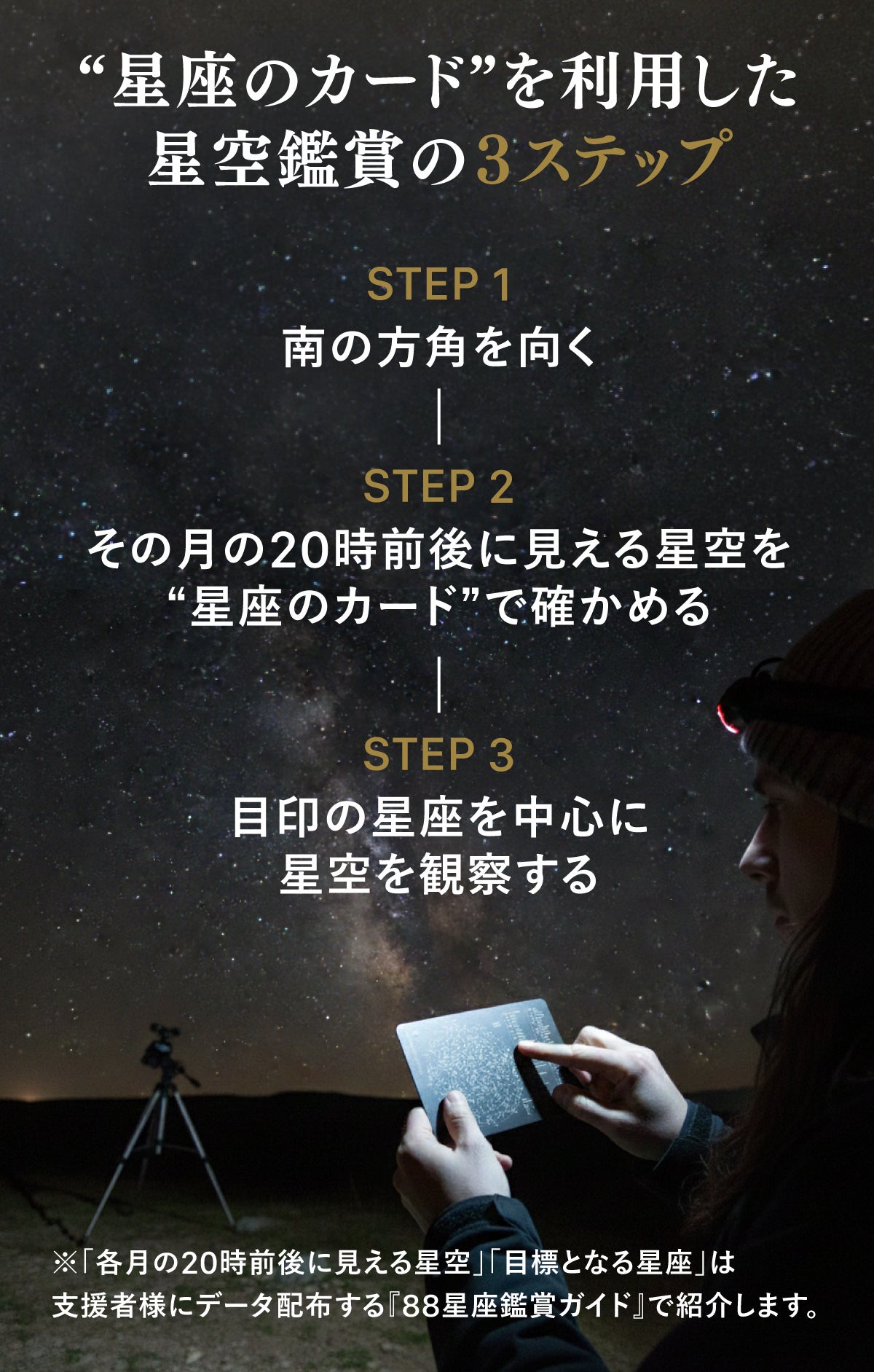 これ1枚で】いつでも星空鑑賞を楽しめる！手のひらサイズのメタリック