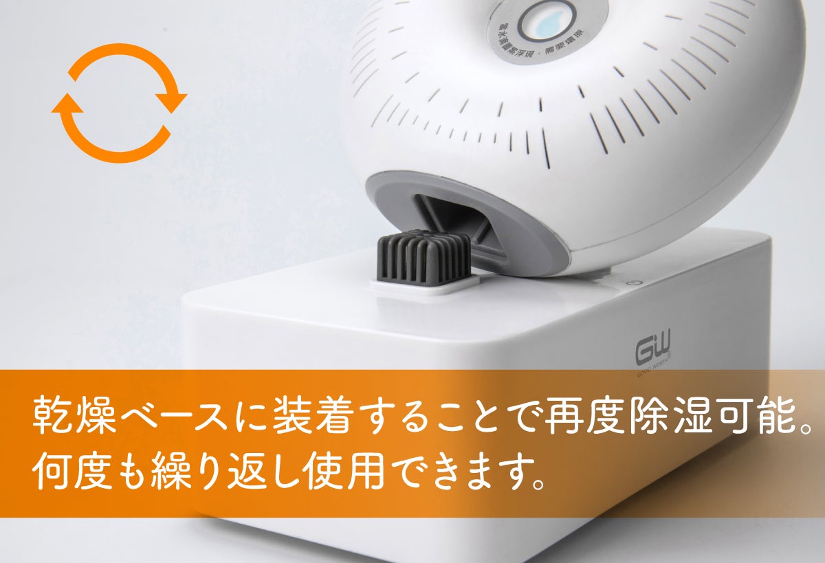 繰り返し使える】見た目も可愛い！パワフル吸湿の除湿消臭器DONUTS2.0