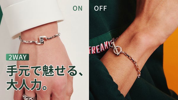 5秒で纏う大人の品格。38面の輝きが宿る2WAYブレスレット VALIK