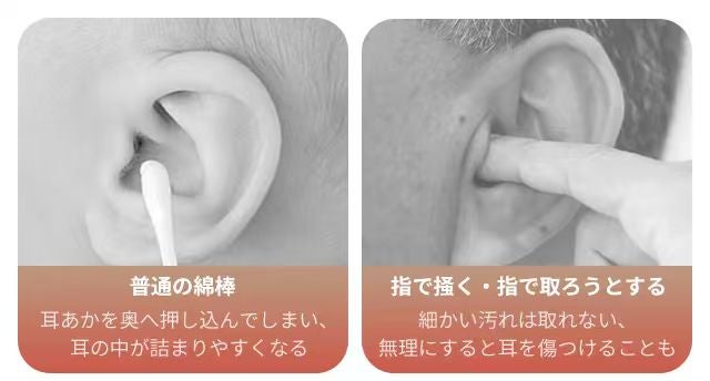 見て、すくって、はさめる。耳も鼻もケアできる多機能カメラ耳かきDOCO