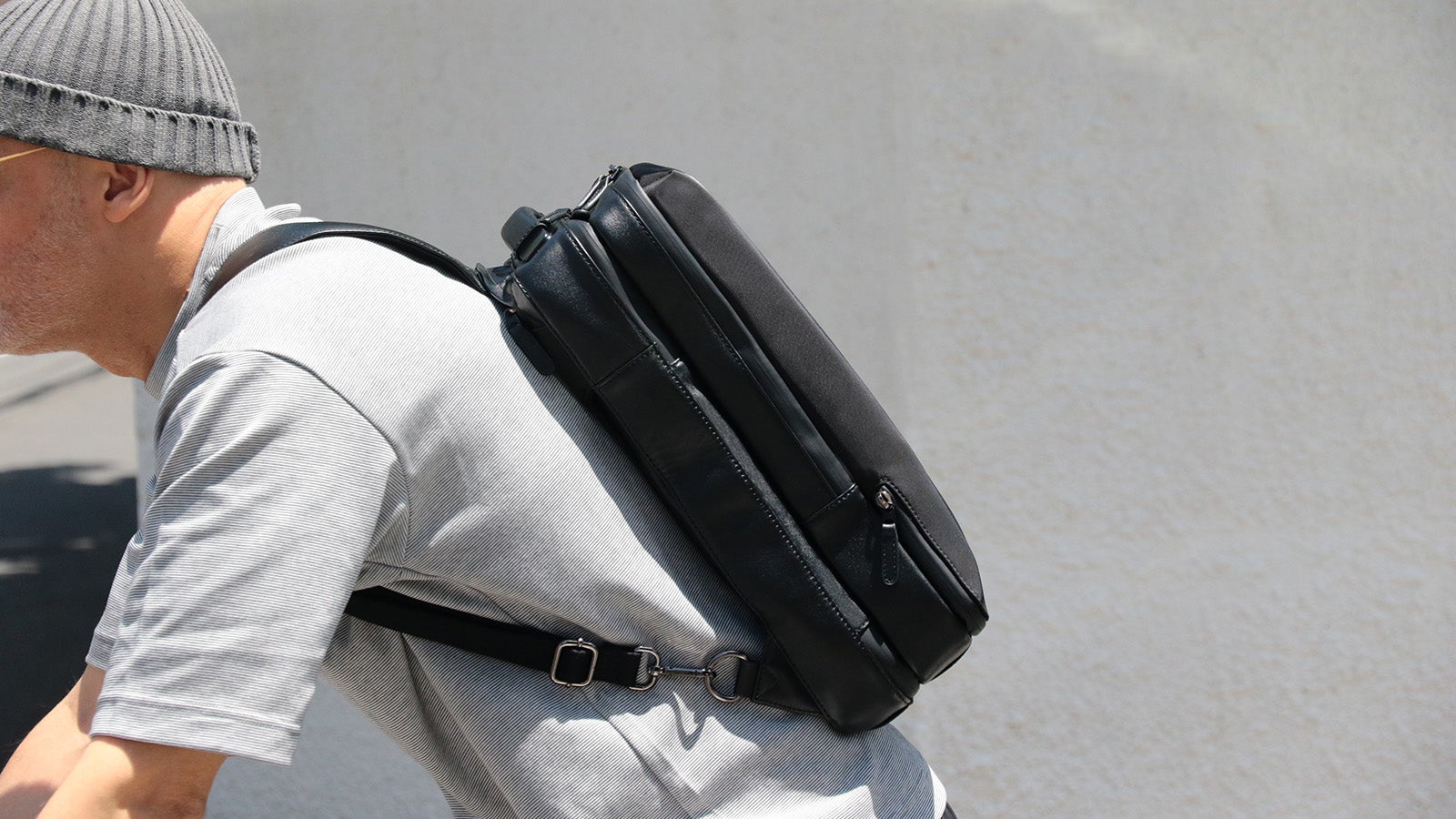 圧縮袋付き】ビジネスも遊びもこれ一つ。大人のための上質な3WAYバック