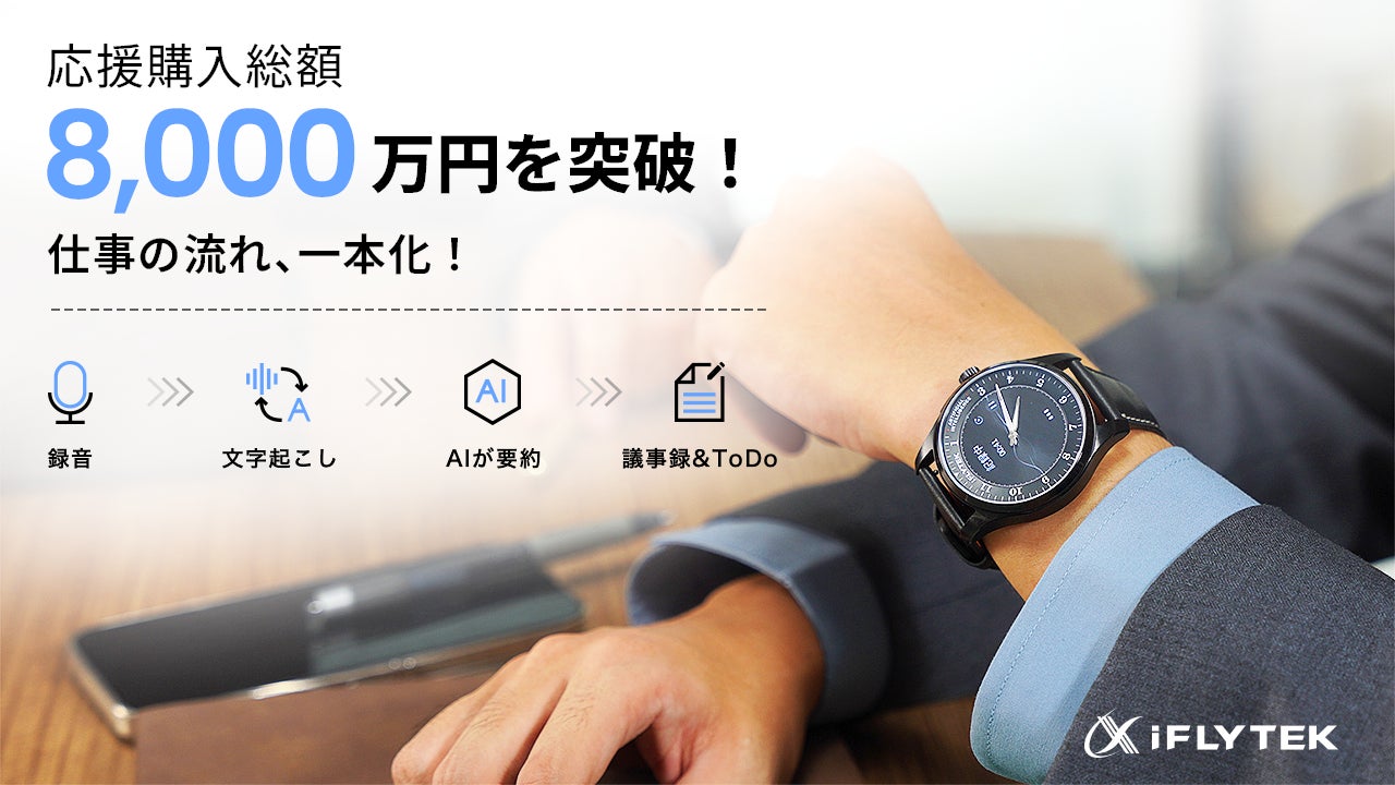 Makuake｜伝統腕時計×AI効率管理。ビジネス特化腕時計iFLYTEK AIWATCH
