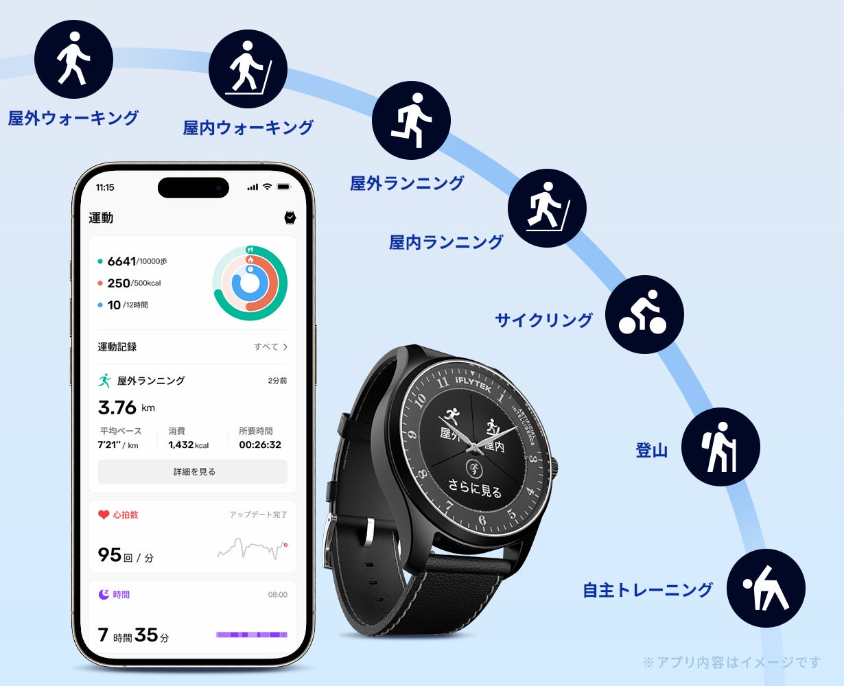 伝統腕時計×AI効率管理。ビジネス特化腕時計iFLYTEK AIWATCH｜マクアケ