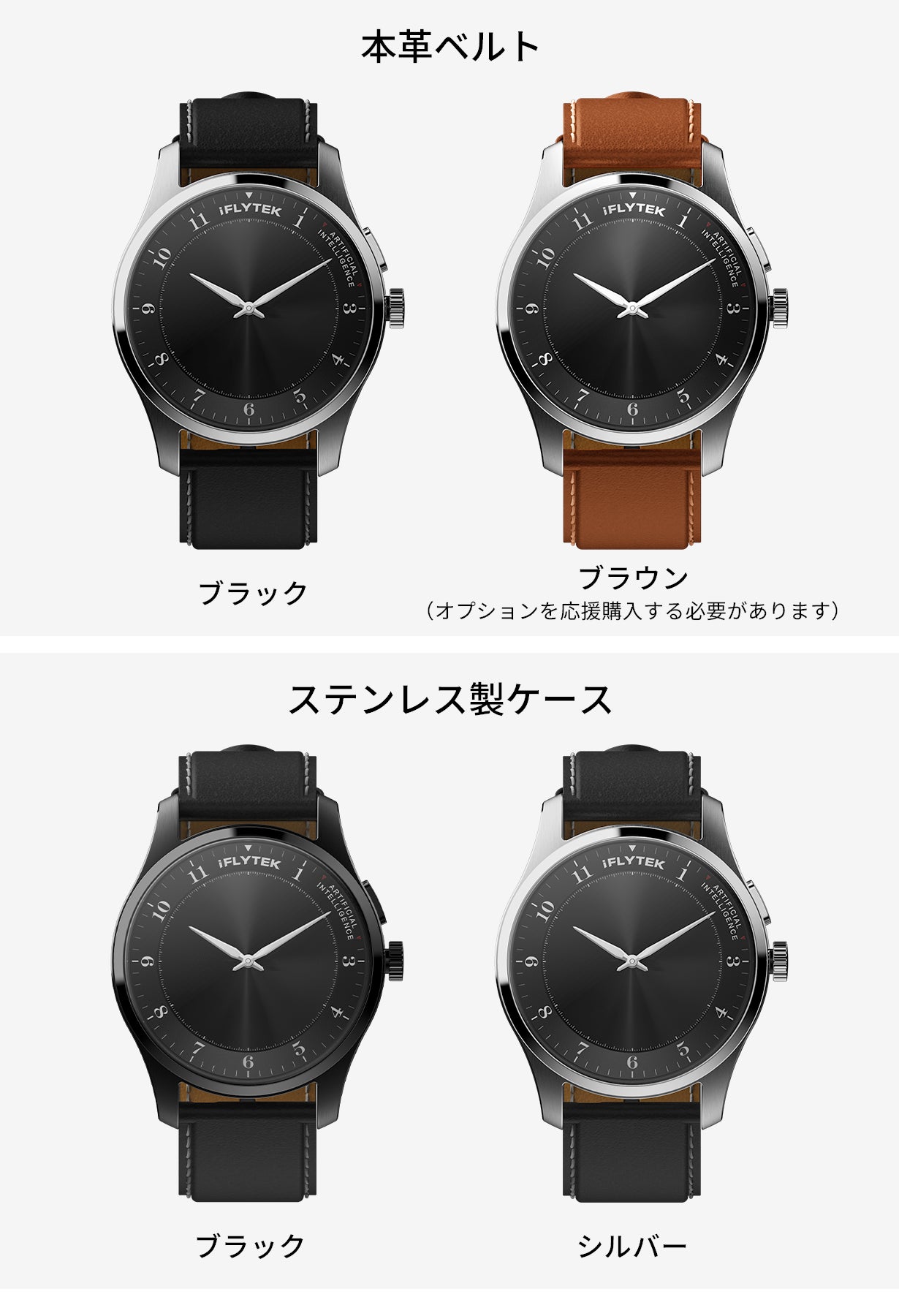 伝統腕時計×AI効率管理。ビジネス特化腕時計iFLYTEK AIWATCH｜マクアケ