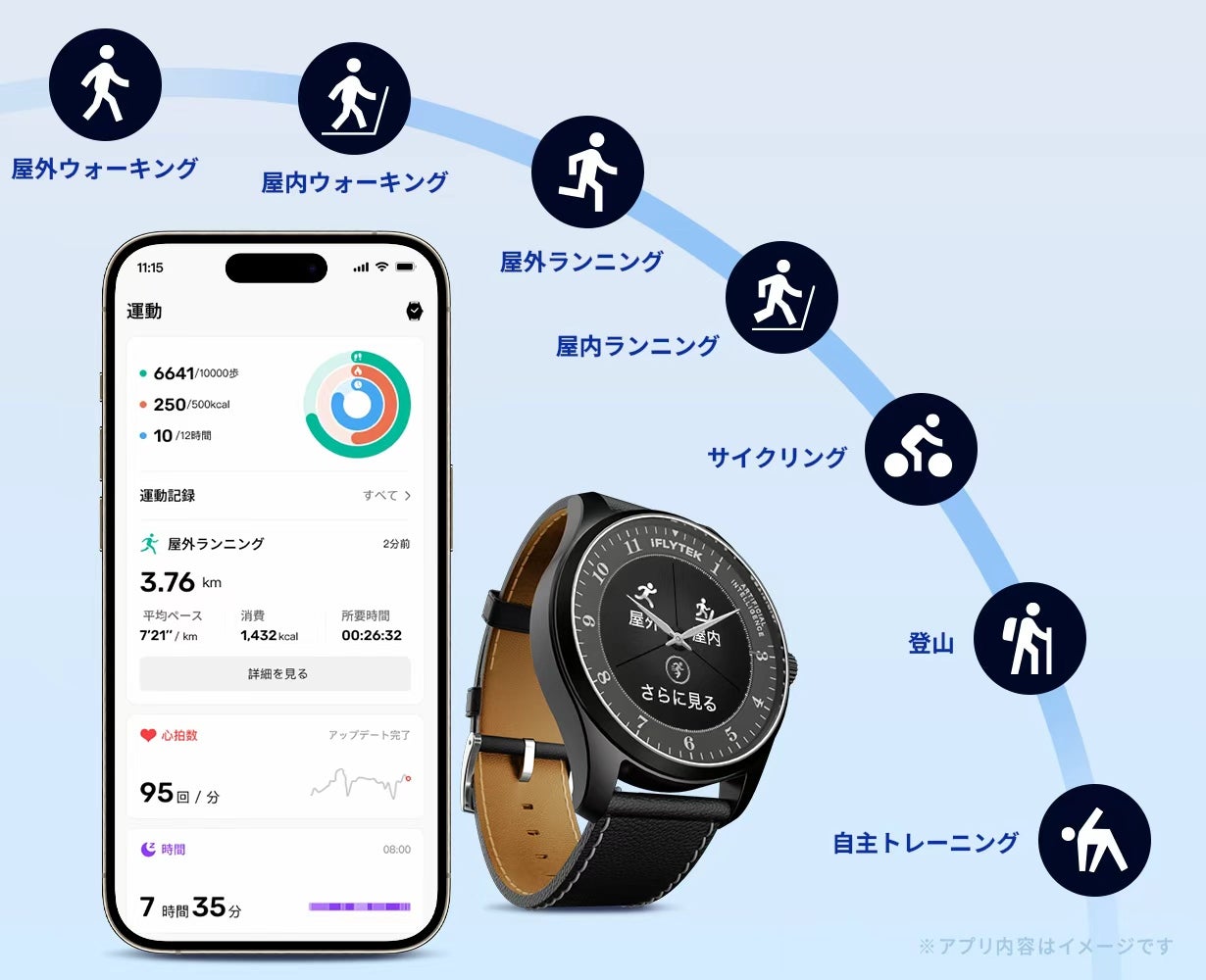 伝統腕時計×AI効率管理。ビジネス特化腕時計iFLYTEK AIWATCH｜マクアケ