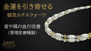 【管理医療機器】永久磁石・ルチルクォーツの≪健康と金運≫二刀流ネックレス