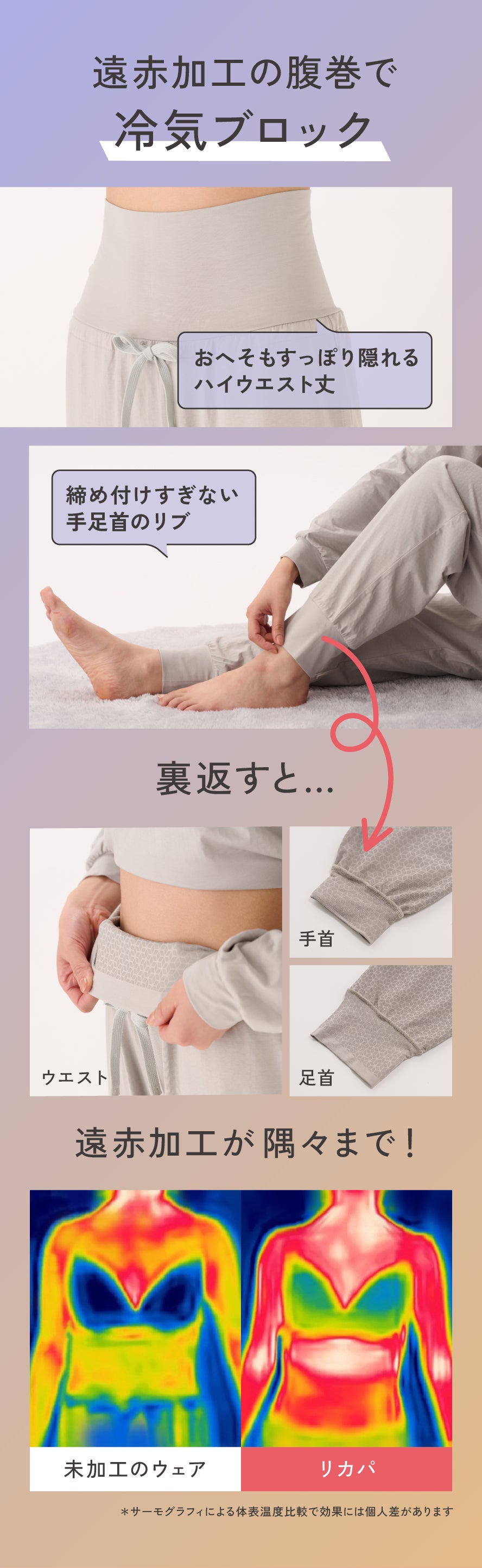 寝ている間に疲労回復・コリ改善】大人可愛いご自愛リカバリーウェア