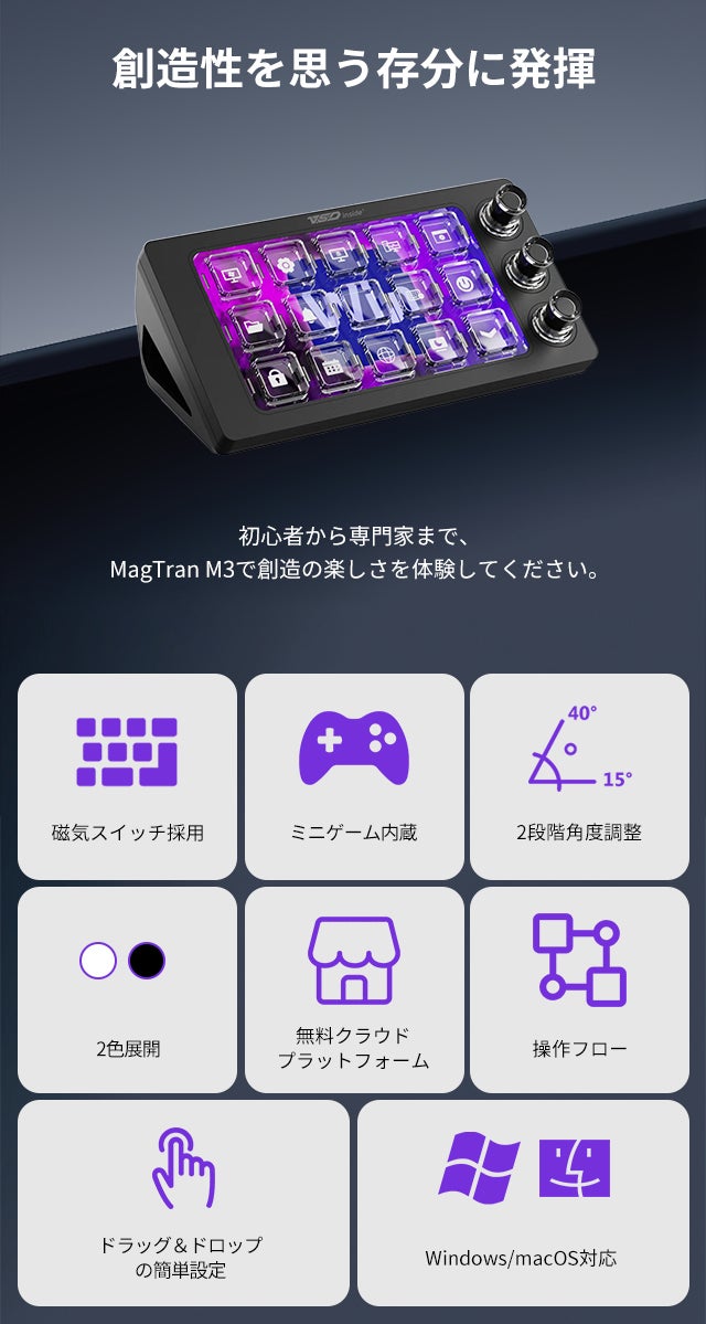 その他 VSDinside MagTran M3 MagTran M3 - Fully Customizable Transparent Keyboard – VSDinside