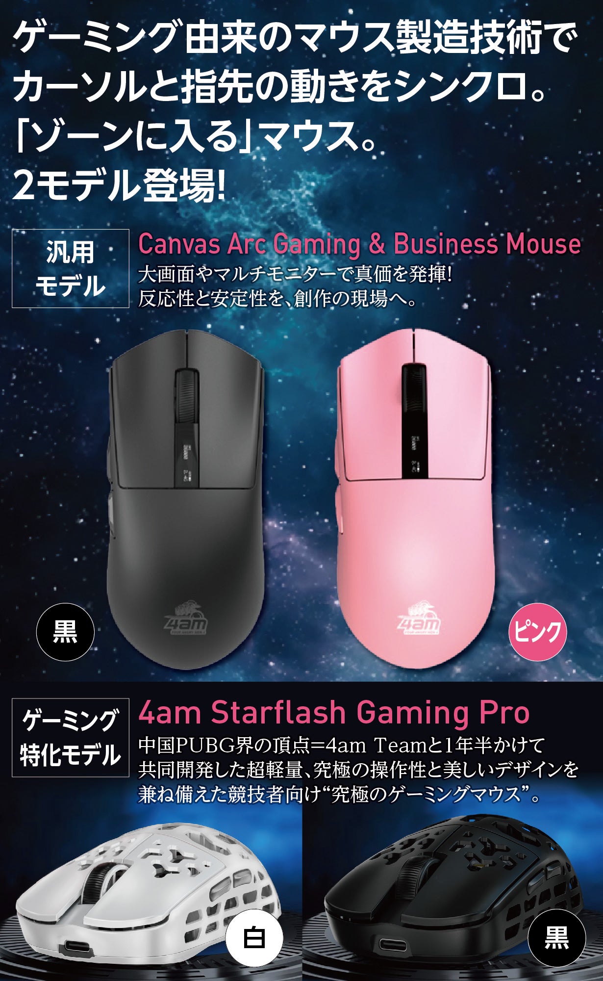 超低遅延プロ仕様マウス！ゲーミング由来技術で思考と指が直結する「人