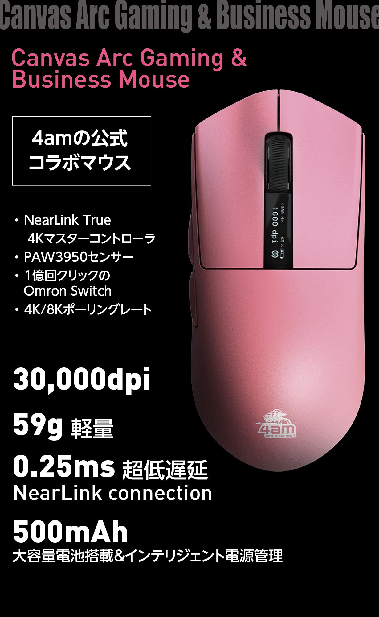 超低遅延プロ仕様マウス！ゲーミング由来技術で思考と指が直結する「人